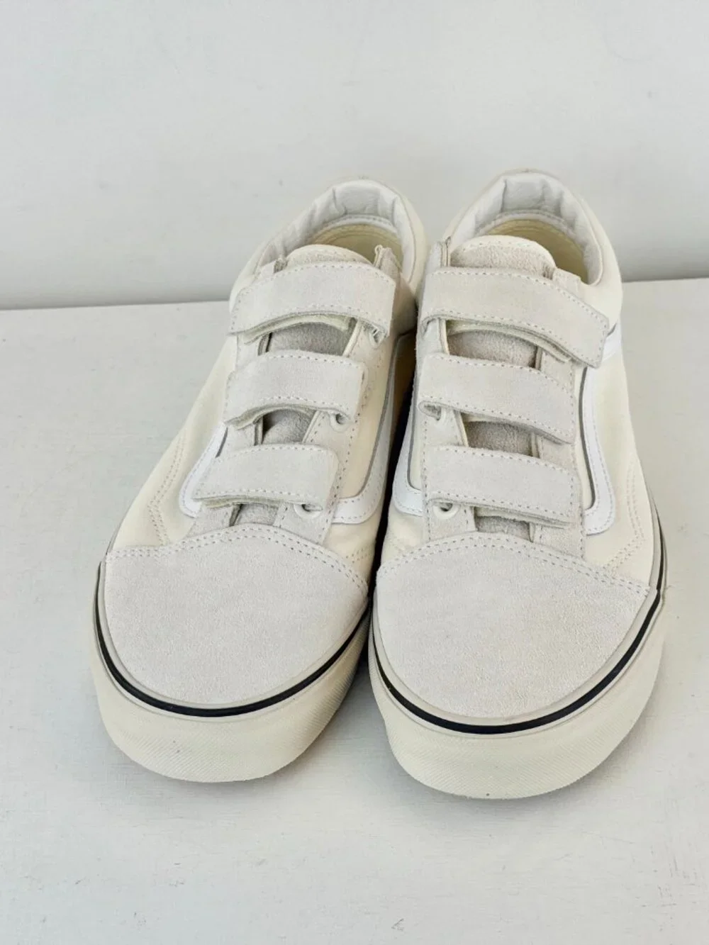 M11.5, W13 - Vans Old Skool V Suede Canvas Sneaker - Marshmallow/Turtledove